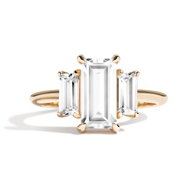 knife edge engagement ring