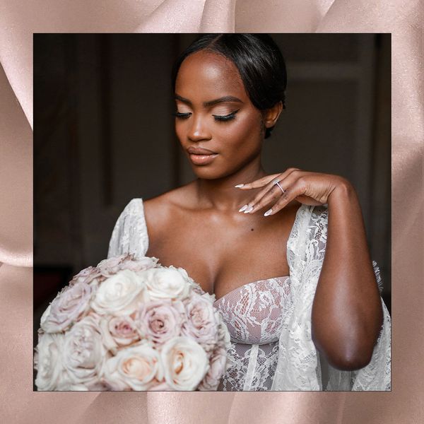 bridal close up portrait