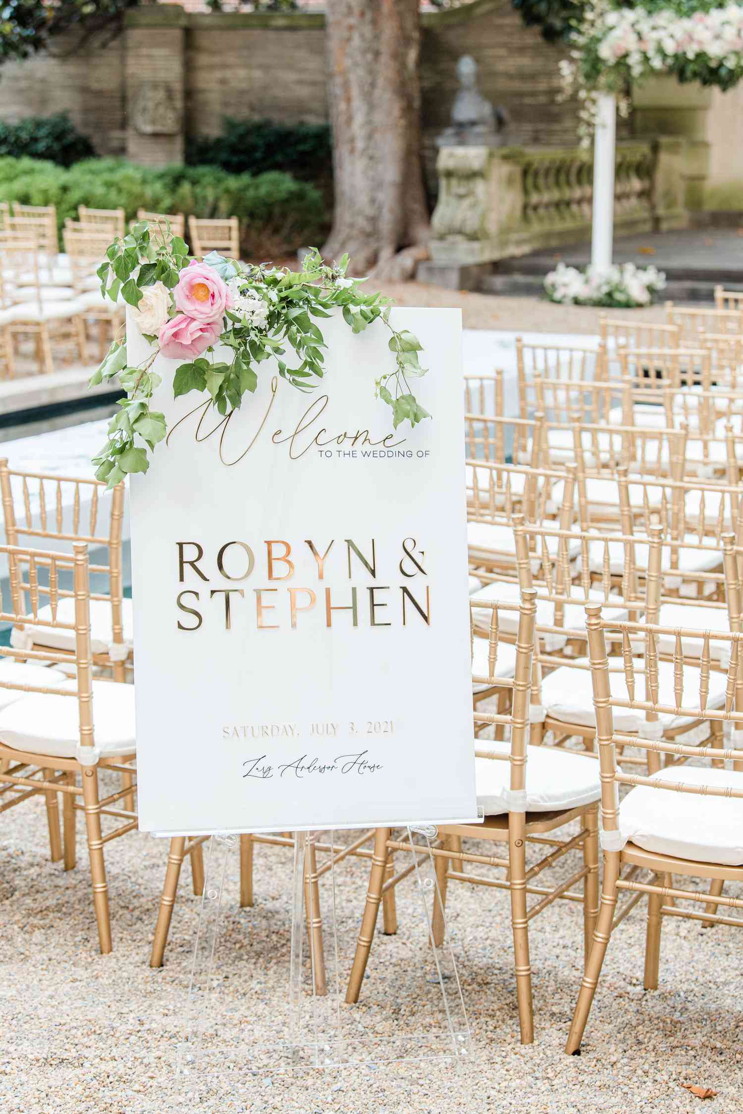 wedding welcome sign
