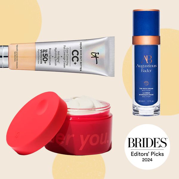 Brides October Editors Pick With Collage of Makeup Products