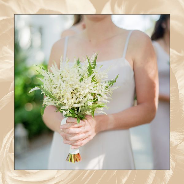 Wedding Bouquet of Astilbe and Ferns