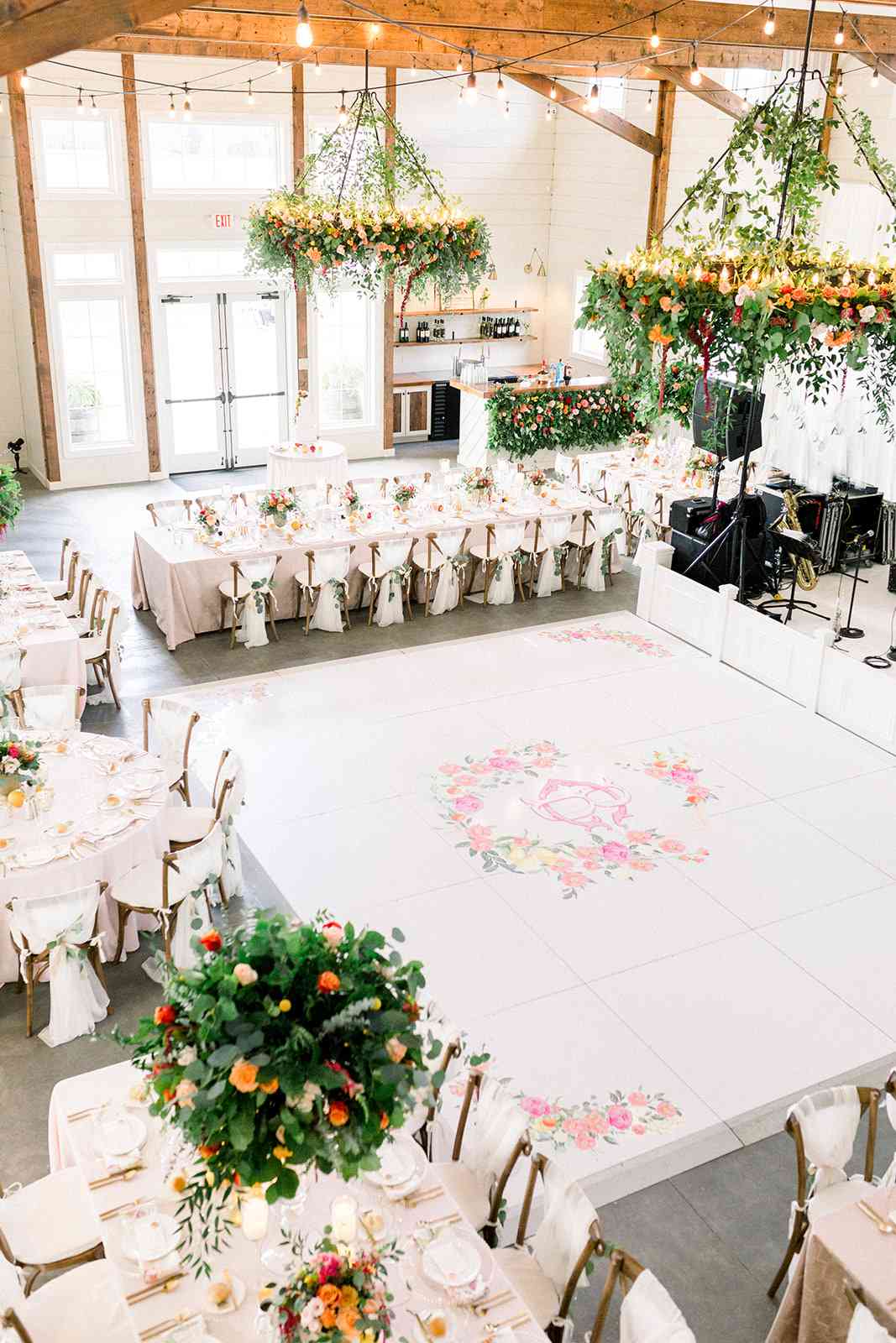 floral dance floor