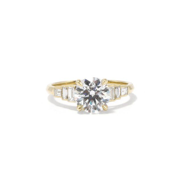 knife edge engagement ring