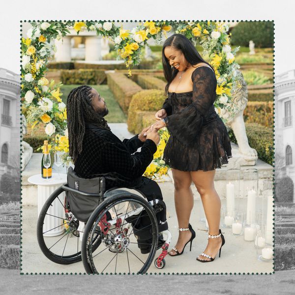 Marriage Proposal With Extravagant Background