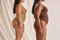 The side profiles of two women wearing the SKIMS Core Control Thong