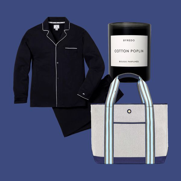 A variety of Cotton Anniversary Gifts in a blue background
