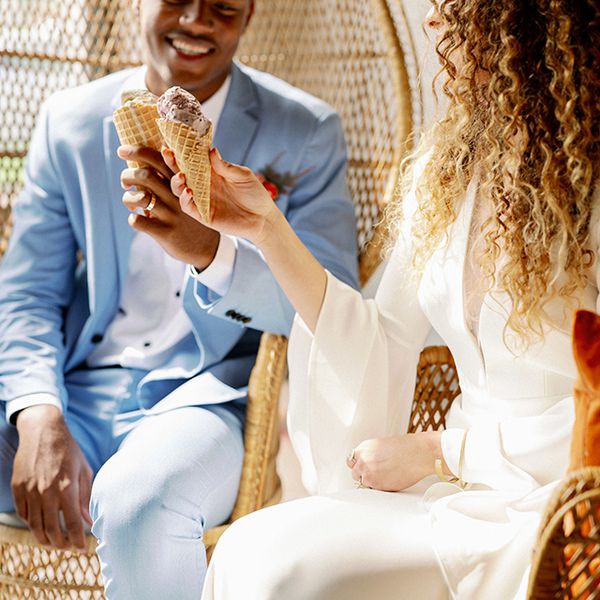 couple enjoying ice cream