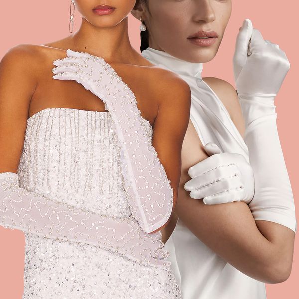 Embellished Bridal Gloves