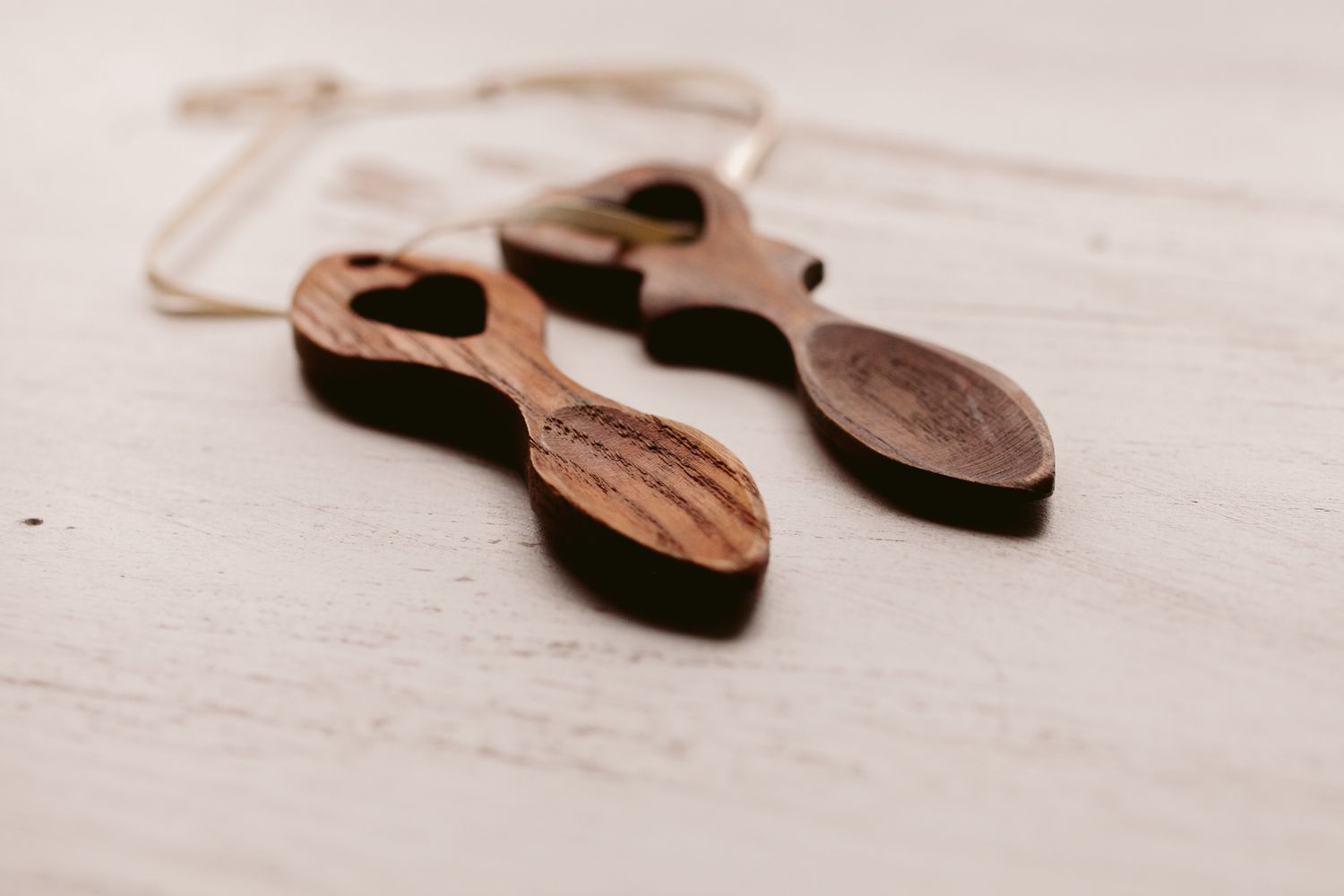 Welsh love spoons for a traditional Welsh wedding ceremony.