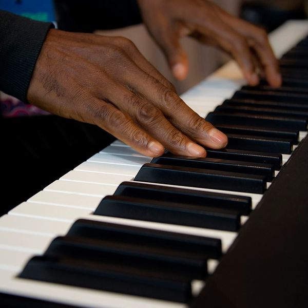 Man playing the piano