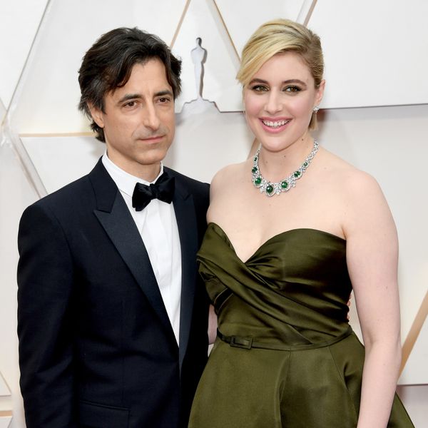 Greta Gerwig and Noah Baumbach at award show