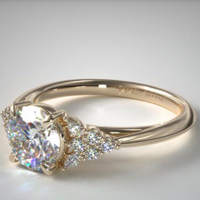 knife edge engagement ring