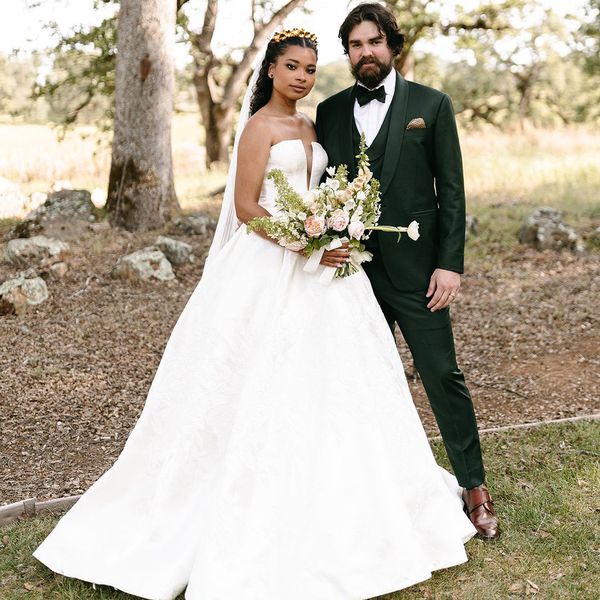 bride and groom wedding portraits
