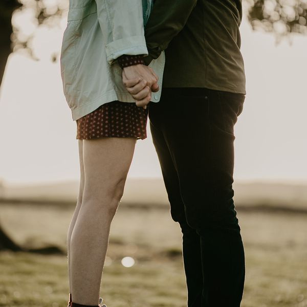 couple holding hands