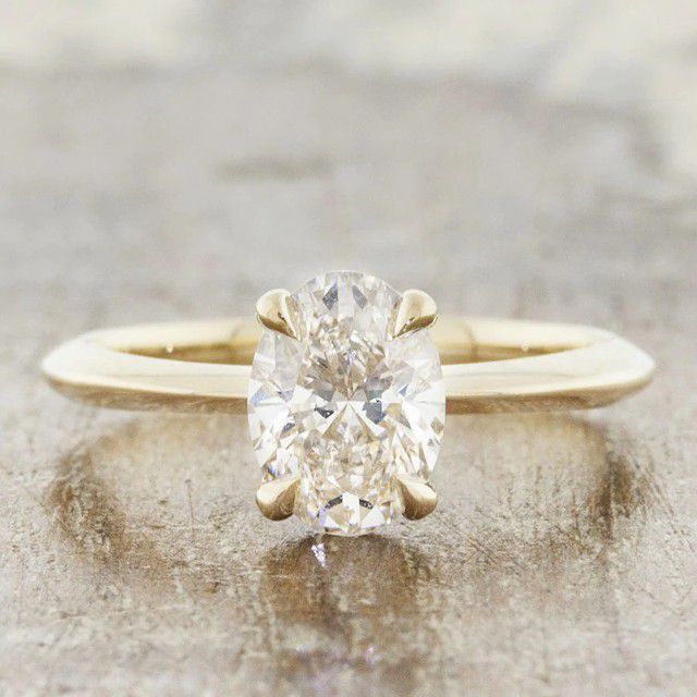 knife edge engagement ring