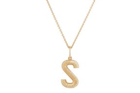 Mejuri Bold Letter Pendant Necklace