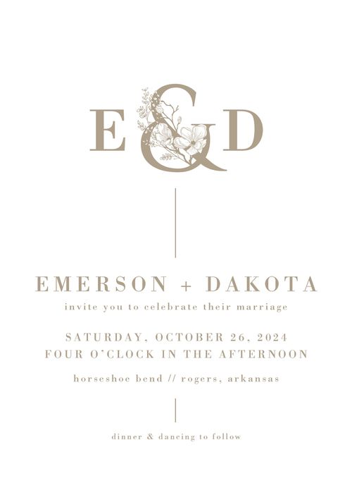 minted wedding invitation