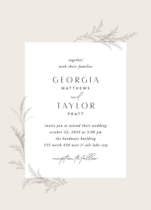 Minted Wedding Invitation