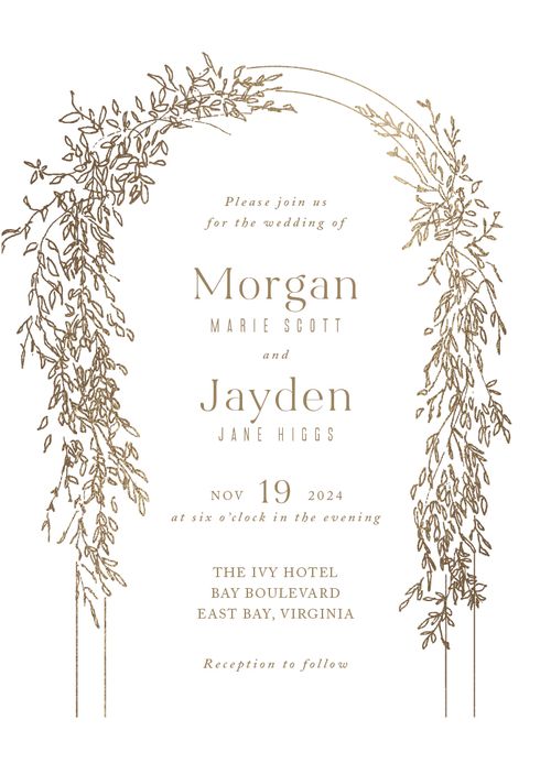 minted wedding invitation