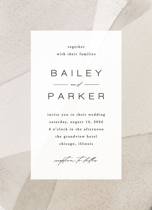 Minted invitation