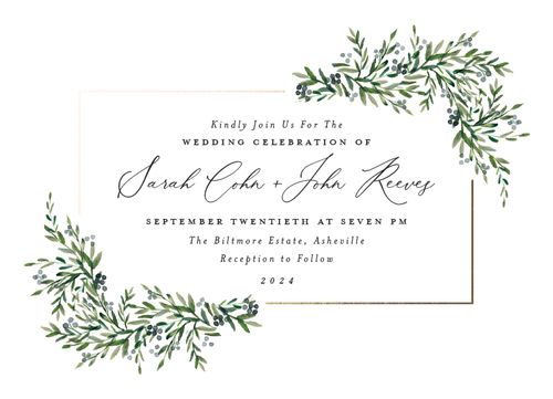minted wedding invitation