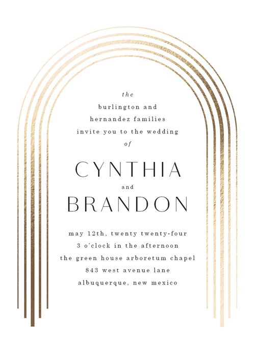 minted wedding invitation