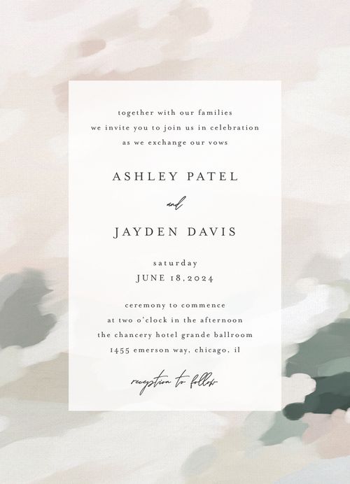 minted invitation