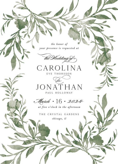 Minted Wedding Invitation