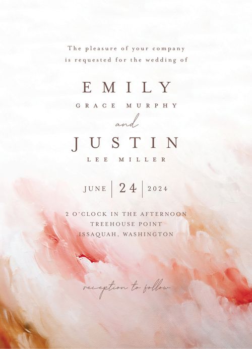 minted wedding invitation