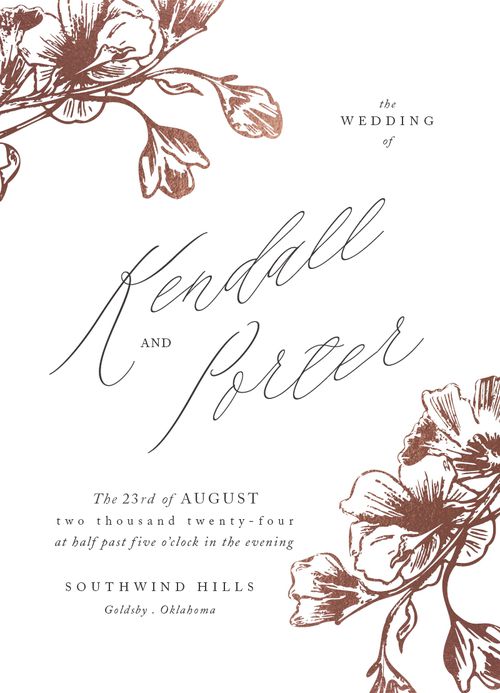 minted wedding invitation