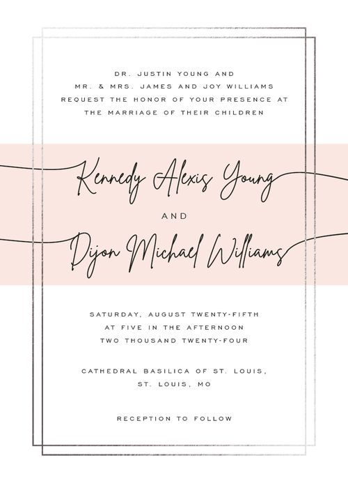 minted wedding invitation