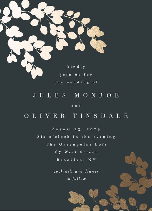 minted wedding invitation