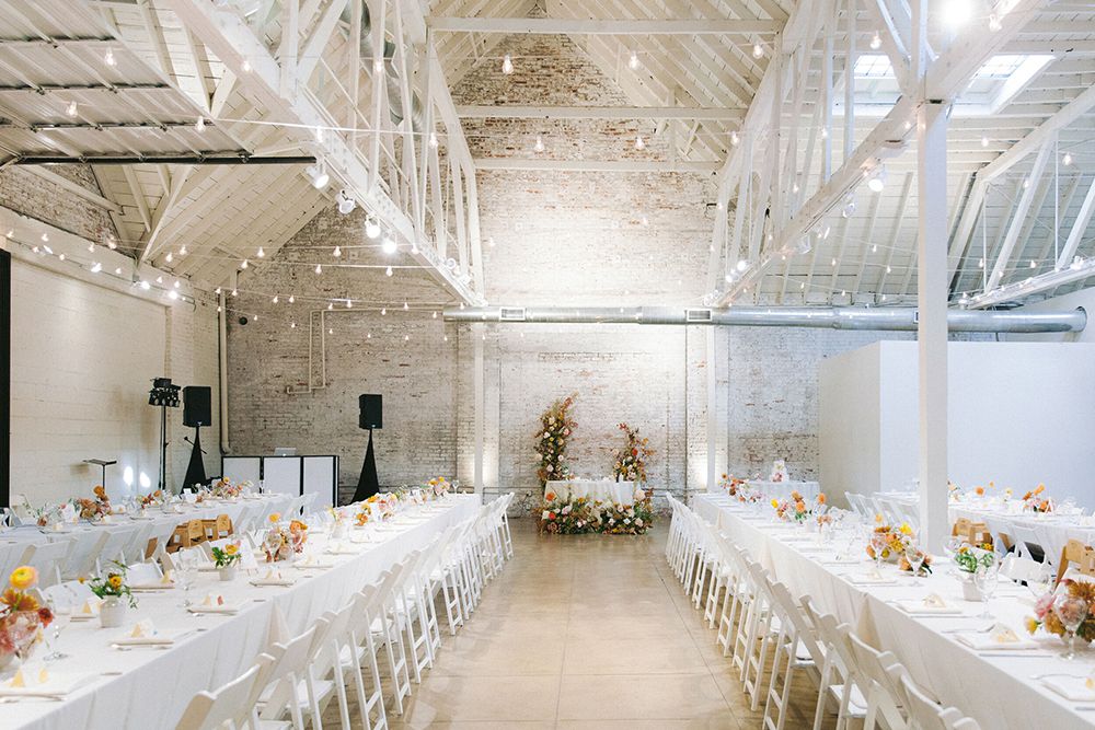 Event space for a modern wedding at HNYPT LA