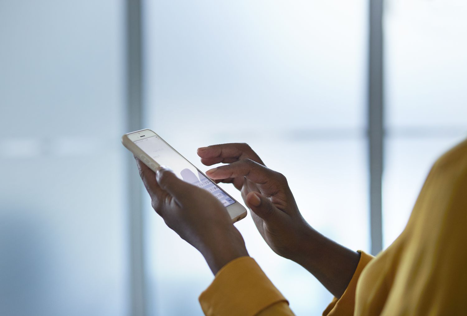Woman texting