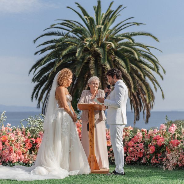 grandmother officiating granddaughter's wedding