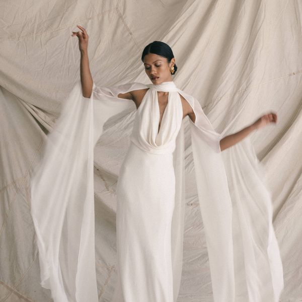 Halter Top Wedding Gown With Train