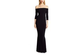 Amazon Norma Kamali Off-Shoulder Fishtail Gown