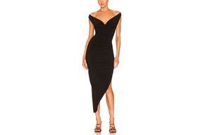 Revolve Norma Kamali Tara Side Drape Gown