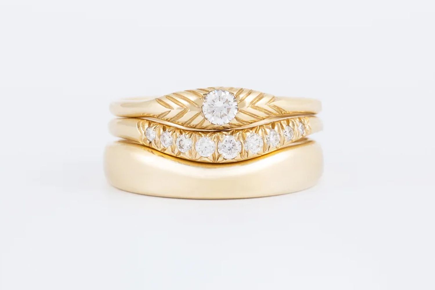 Ochre Objects stacked rings