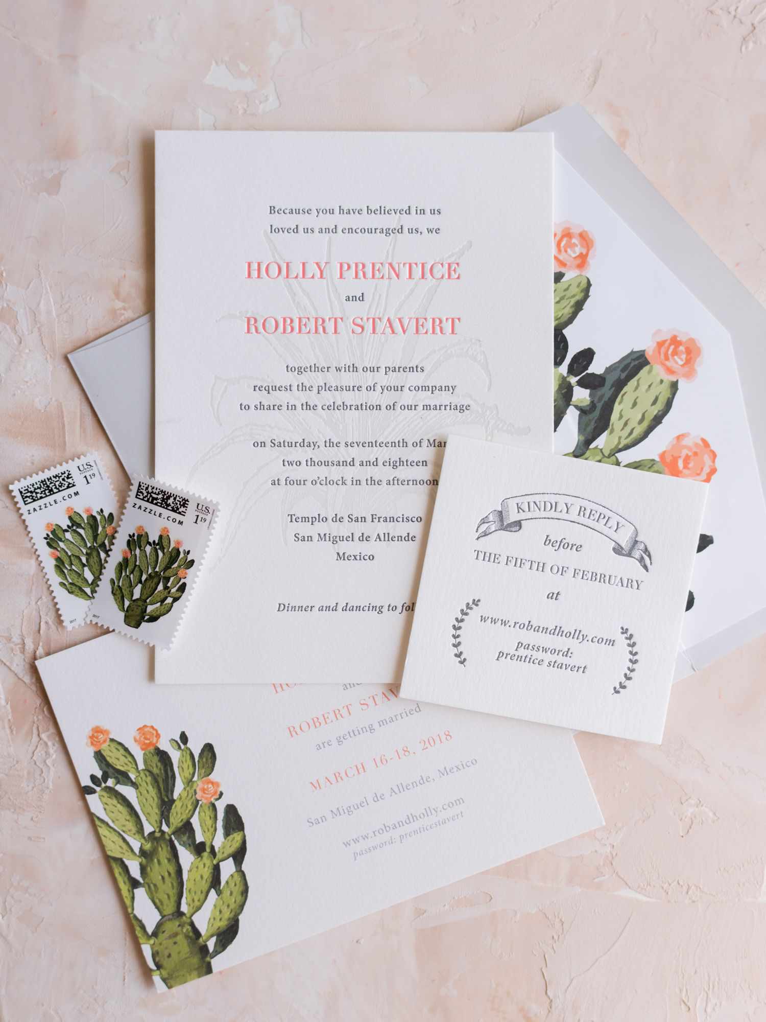 dessert wedding invitation