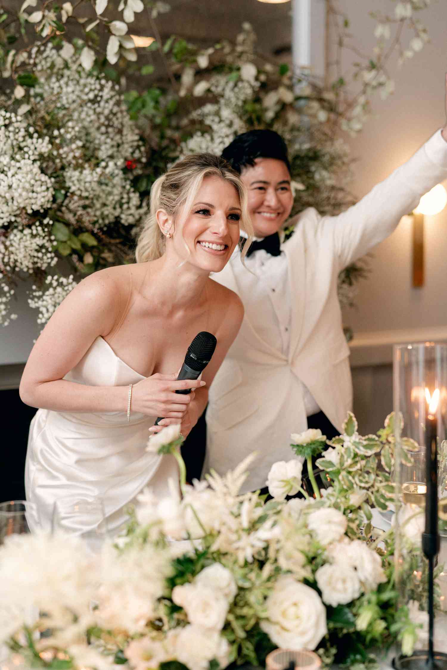 Couple Makes Speech During Their Wedding Entrance