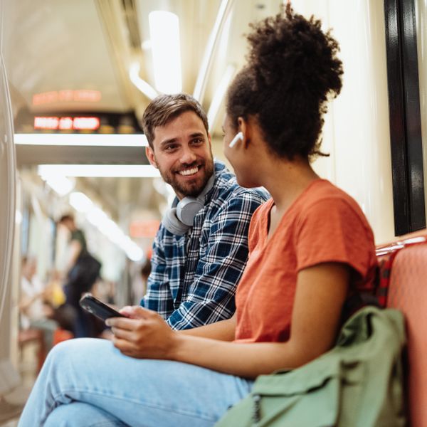 People using public transportation for commuting and transport from one place to another within the city