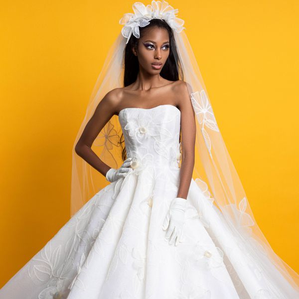 YELLOW by Sahar Spring 2024 bridal collection.