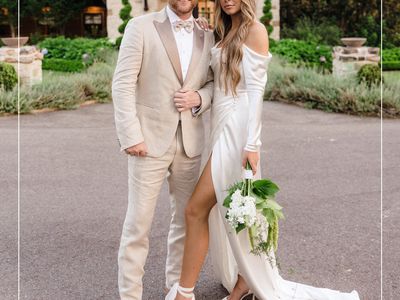 Courtney and Cole Swindell Wedding Reception Couple Portrait