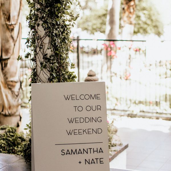 wedding sign