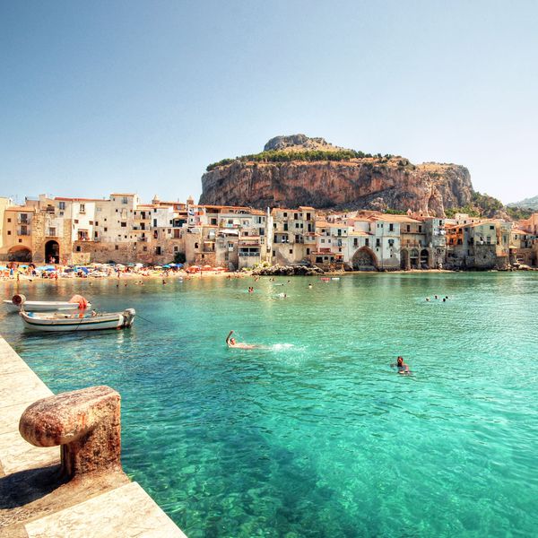 The Mediterranean Sea in Sicily.