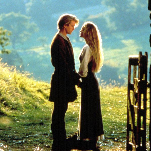 Cary Elwes and Robin Wright Hold Hands on a Farm in "The Princess Bride" (1987)