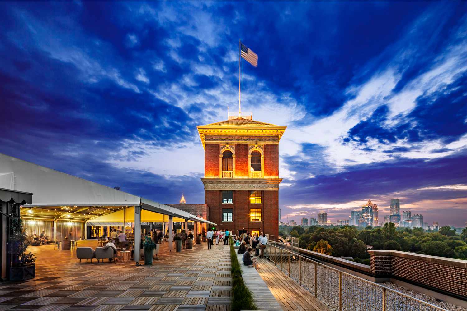 rooftop terrace at Ponce City Market