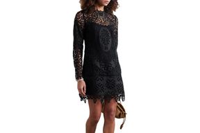 Net-A-Porter Ulla Johnson Eleni Guipure Lace-Trimmed Linen Mini Dress