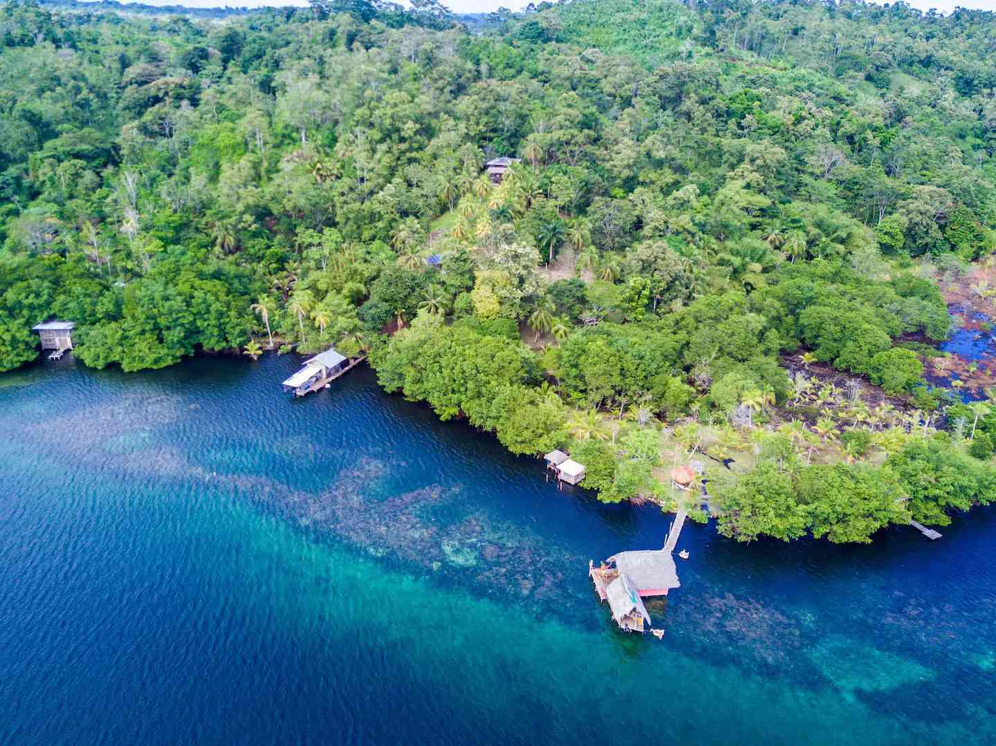 Lush jungle retreat Airbnb wedding venue in Panama with water front location.